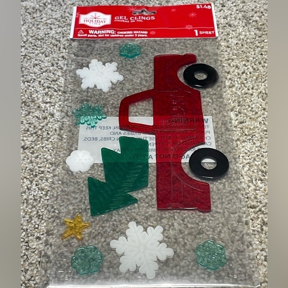 NEW HOLIDAY TIME Christmas Gel Clings (3 Pack of Assorted Designs) - Picture 2 of 6